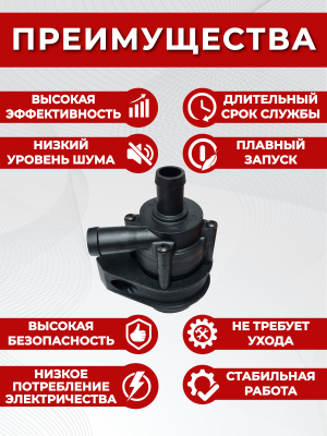 Помпа подогревателя двигателя LF BROS (12V, 20mm, 24W, 10л/мин)